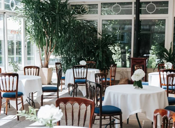 Ogród zimowy - przeszklona część restauracji