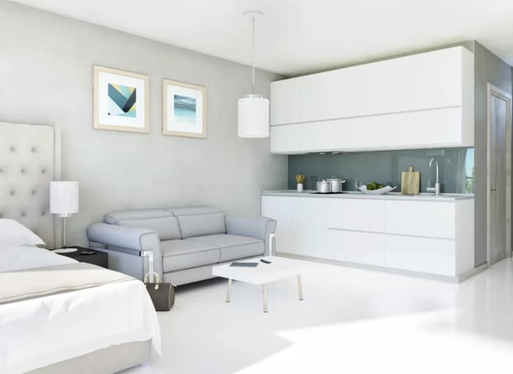 Apartamenty mają formę wielofunkcyjnego studia