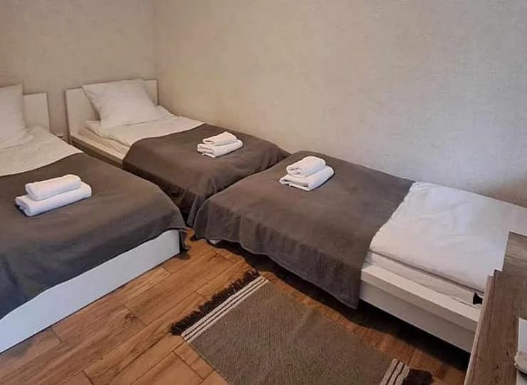 Pokoje typu patio są dostępne dla 2 lub 3 osób