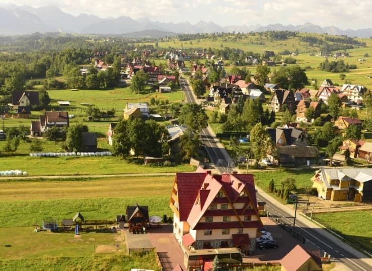 Gościom towarzyszy tutaj widok Tatr