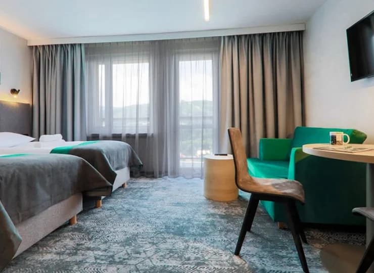 Hotel oferuje komfortowe pokoje