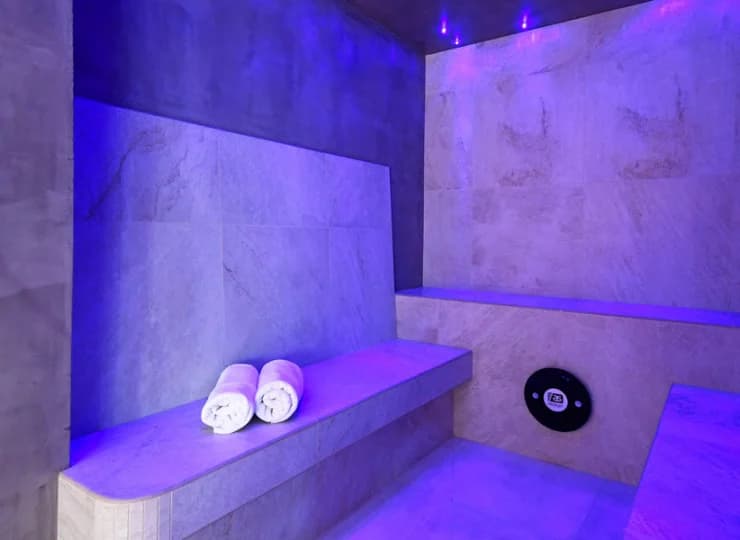 W strefie wellness przygotowano także łaźnię i strefę schładzania