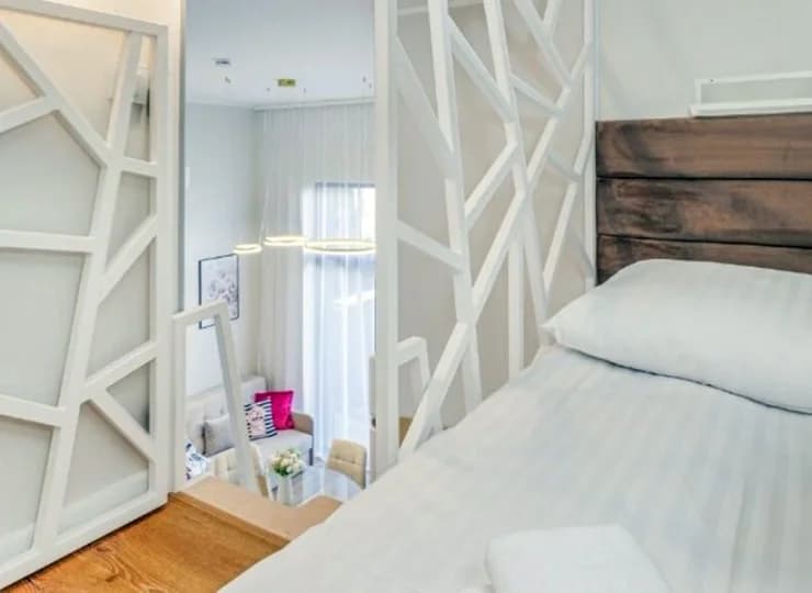 Podwójna sypialnia na antresoli apartamentu standard A06