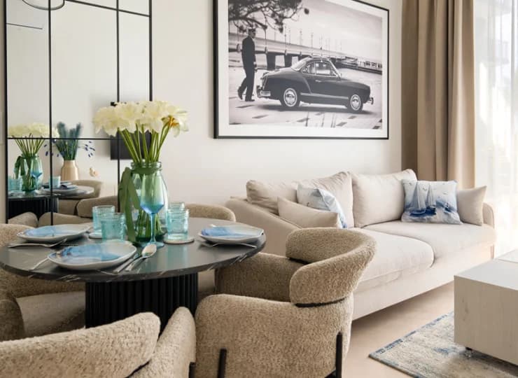 Apartamenty są utrzymane w różnych barwach