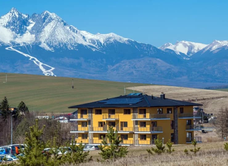 Hotel z widokiem na Tatry na Słowacji