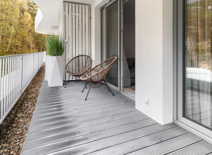 Każdy apartament ma własny balkon