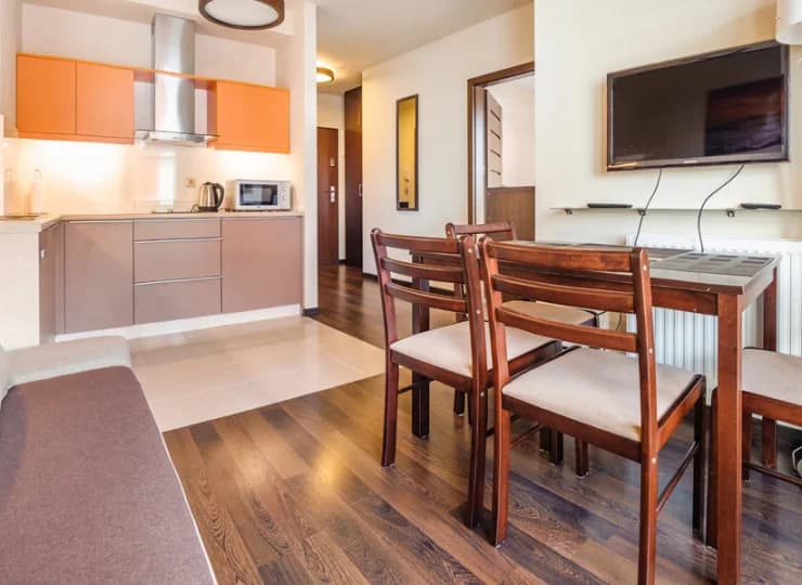 Każdy apartament jest inaczej zaaranżowany, ale równie funkcjonalny