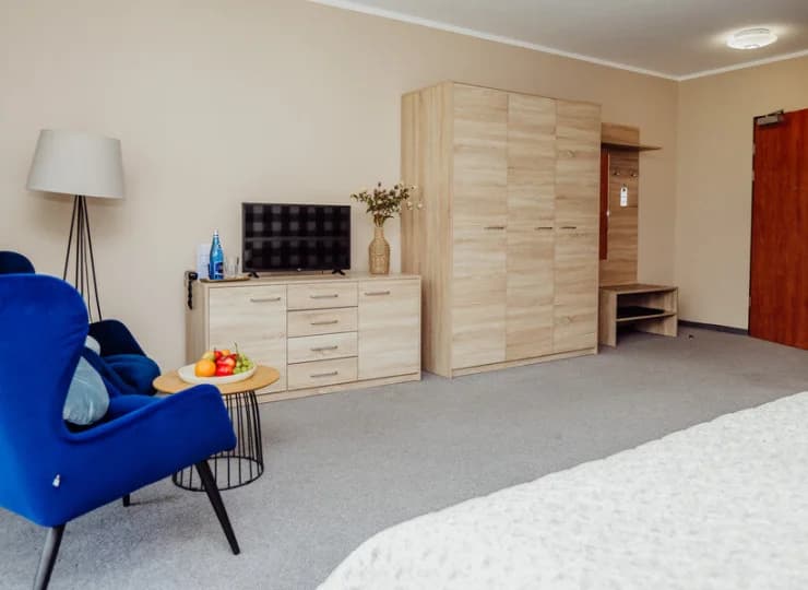 Pokoje superior i deluxe mają powierzchnię aż 30 m2, a apartament - 50 m2