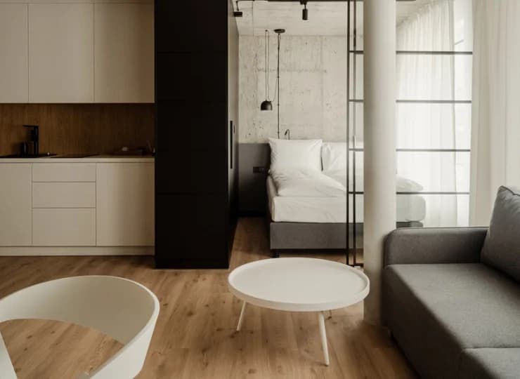 Apartament na I piętrze od strony dziedzińca