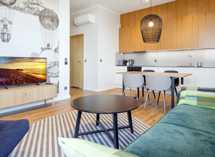 Place&Space oferuje nowoczesne i w pełni wyposażone apartamenty dla 4 osób
