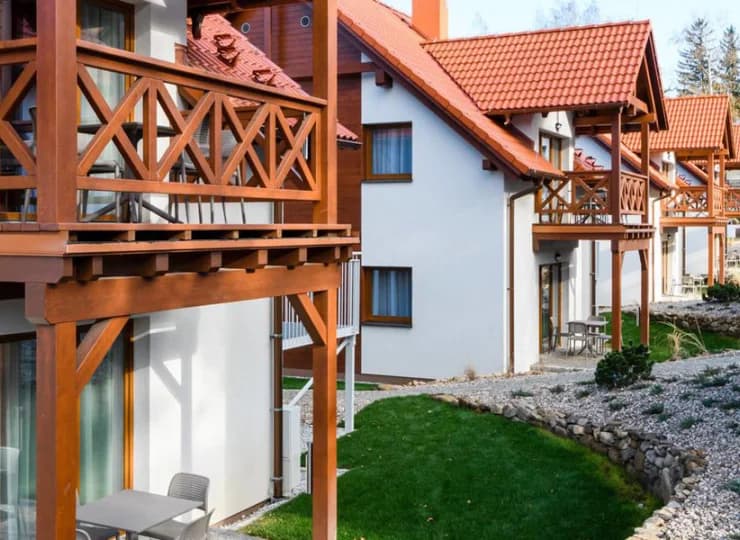 Każdy apartament posiada balkon lub taras