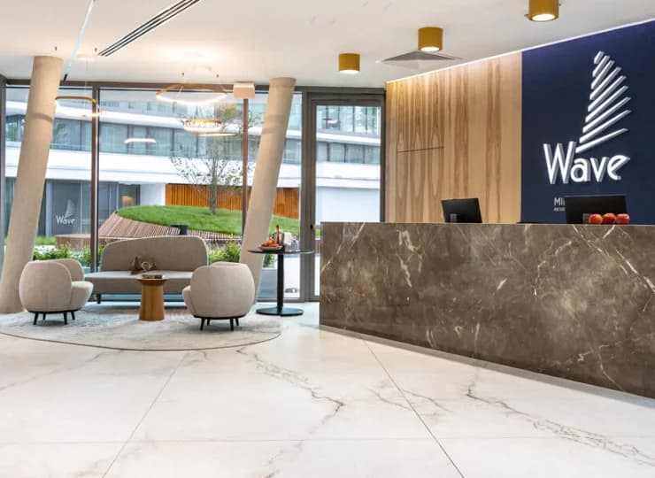 Przestrzenie wspólne są eleganckie i designerskie