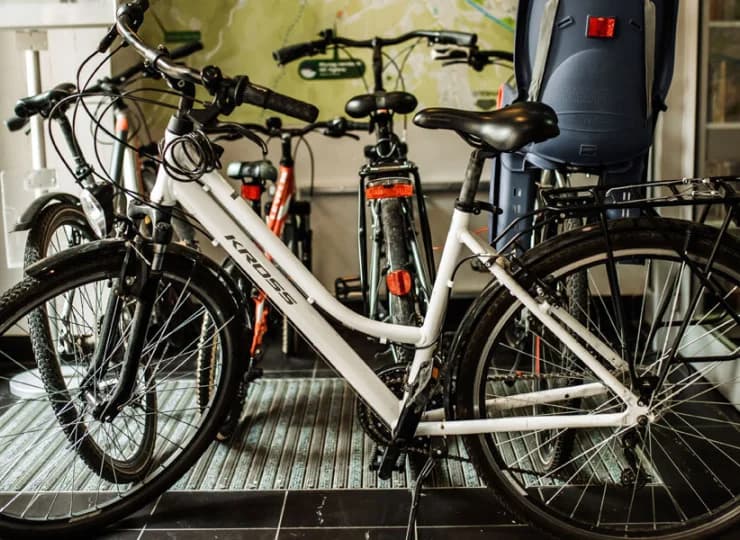 Obiekt udostępnia możliwość wypożyczenia rowerów