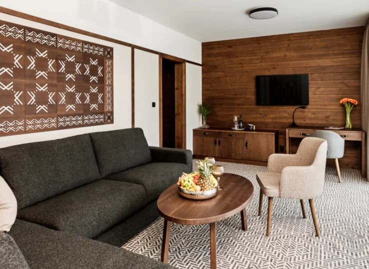 Apartamenty Deluxe mają dodatkowo pokój dzienny
