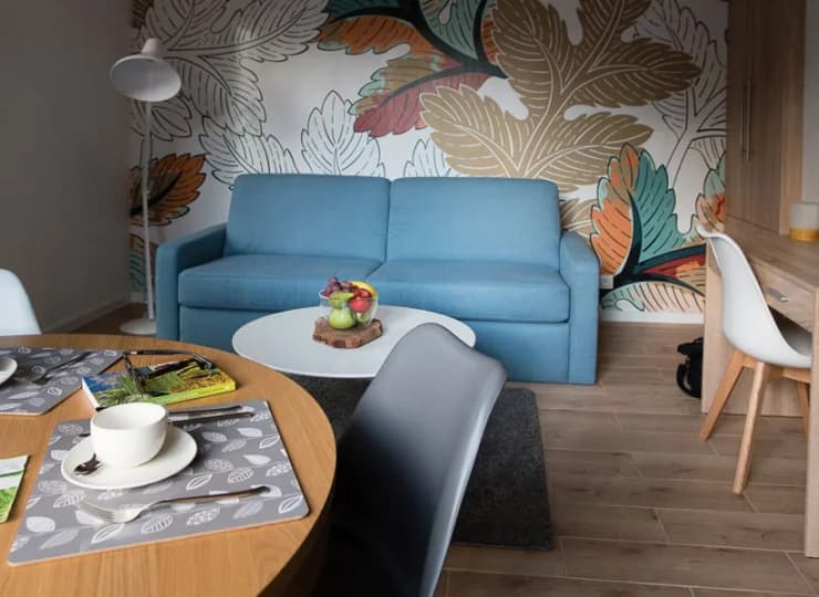 Przykładowy 1-pokojowy apartament z wielofunkcyjną przestrzenią