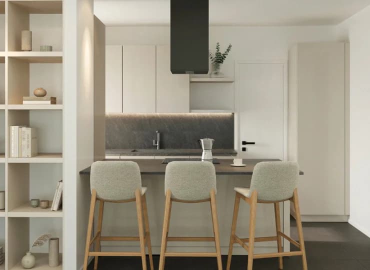 Wnętrze apartamentu rodzinny 4-os. z balkonem