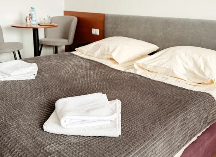 Pokoje w sanatorium również mają balkony