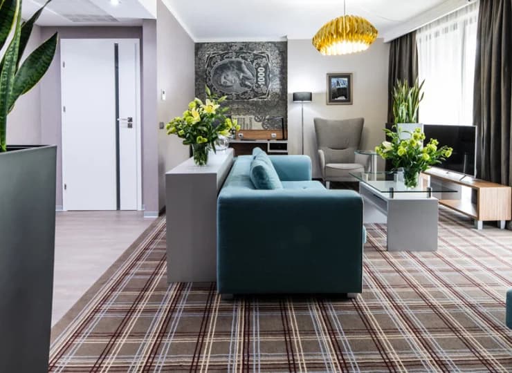 Apartament składa się z części dziennej oraz nocnej, wypoczynkowej