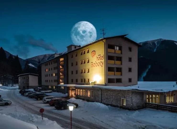 Lokalizacja hotelu w Małej Fatrze jest spektakularna