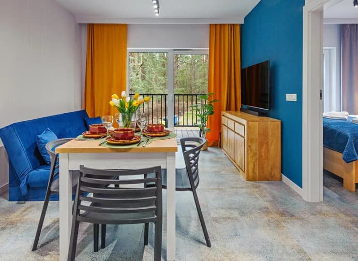 Apartamenty składają się z dwóch pokoi