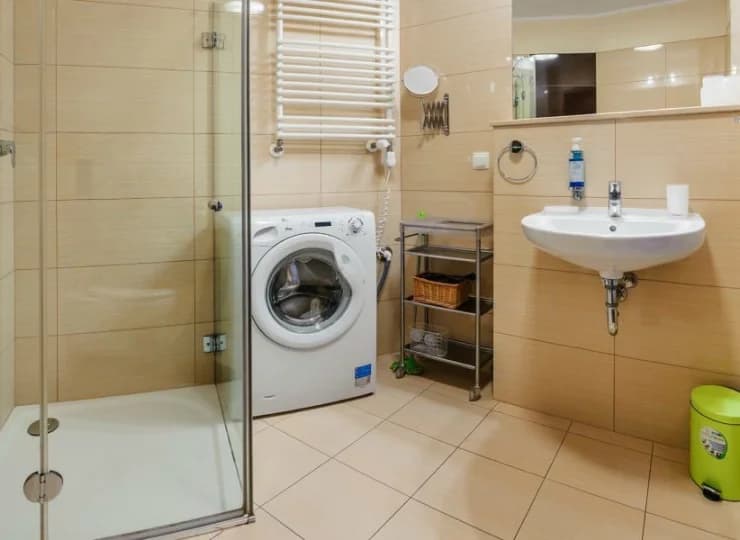 Każdy apartament dysponuje prywatną łazienką