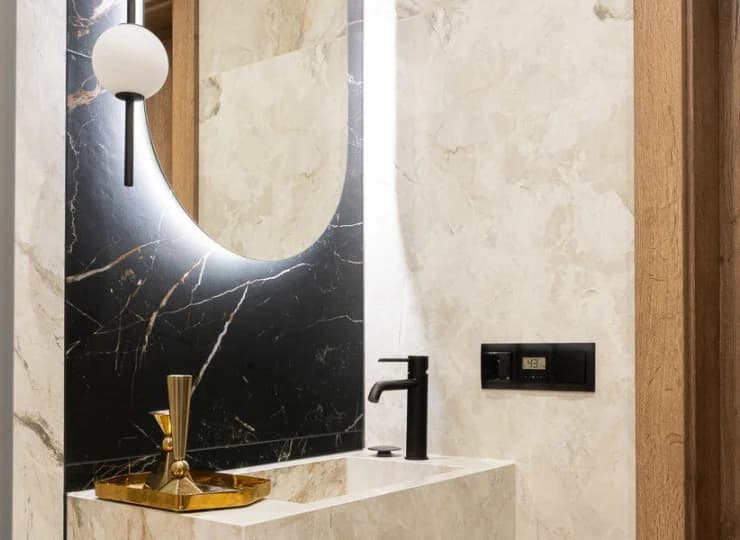Elegancka łazienka w apartamencie Złote Turnie