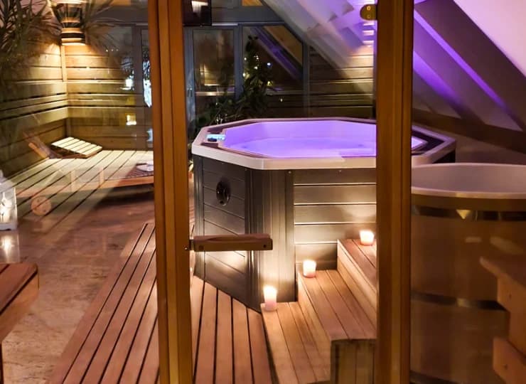Oraz nastrojowego jacuzzi
