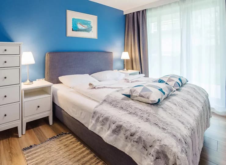 Apartamenty przygotowane są na pobyt do 4 osób