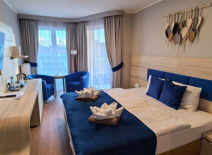 Każdy pokój ma balkon