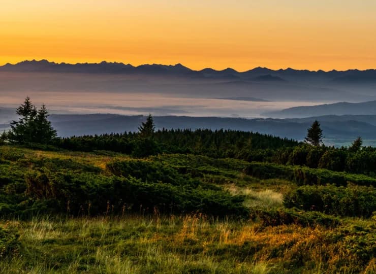 Pilsko to wspaniały punkt widokowy na Tatry po słowackiej stronie granicy