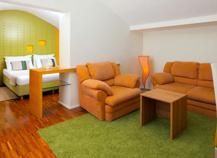 Apartament duplex suite jest przestronny