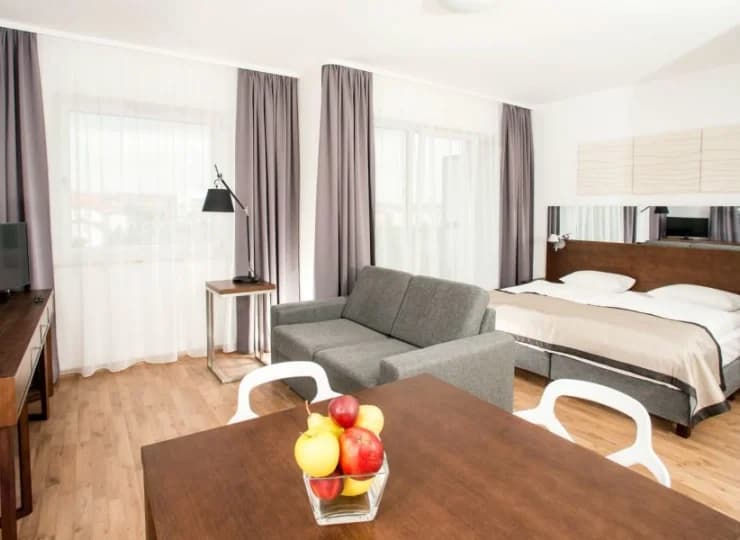 Apartamenty Studio tworzy otwarta przestrzeń
