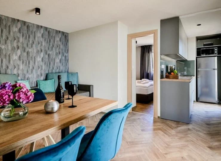 Domek Luxury Sea View mieści 4 osoby + dostawkę dla dziecka