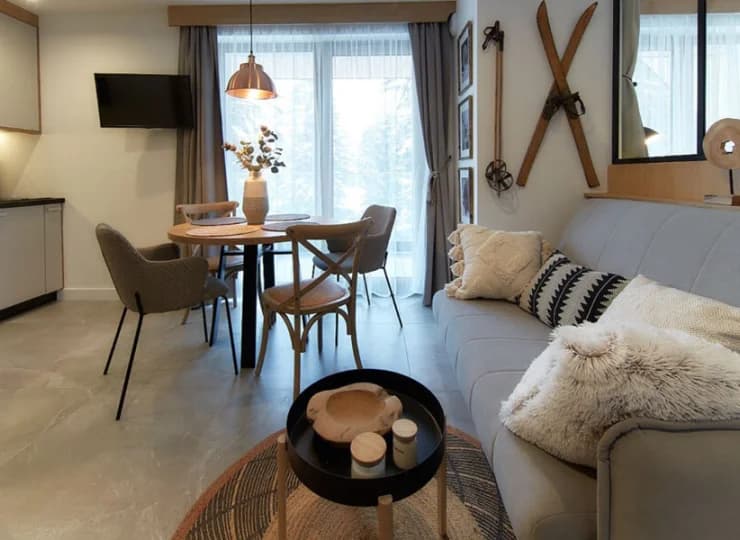Apartament nr 14 to stylowe wnętrze dla miłośników narciarstwa