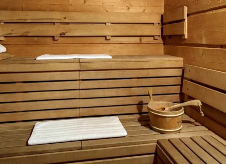 Jest także sauna, która sprzyja odprężeniu
