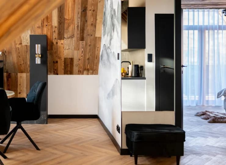 W apartamentach 4-os. sypialnia jest w osobnym pomieszczeniu