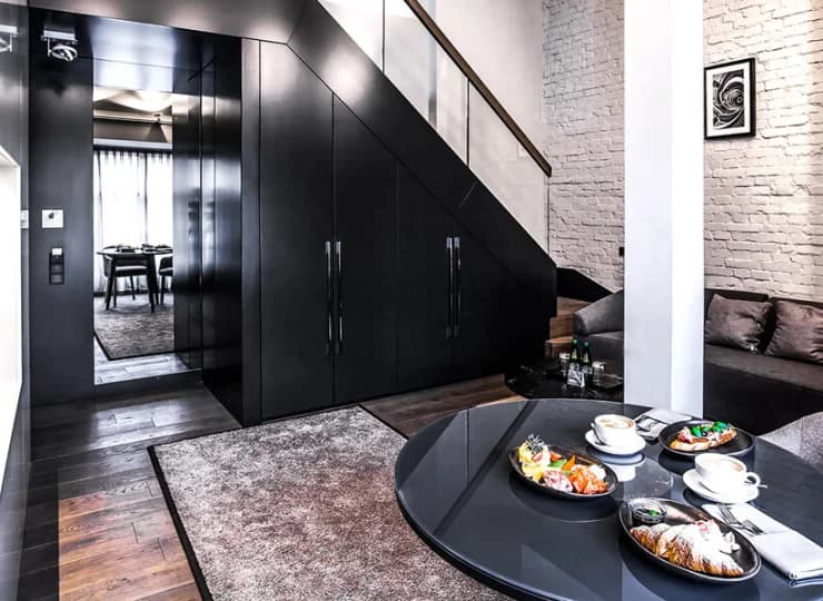 W każdym apartamencie znajduje się dobrze wyposażony aneks kuchenny