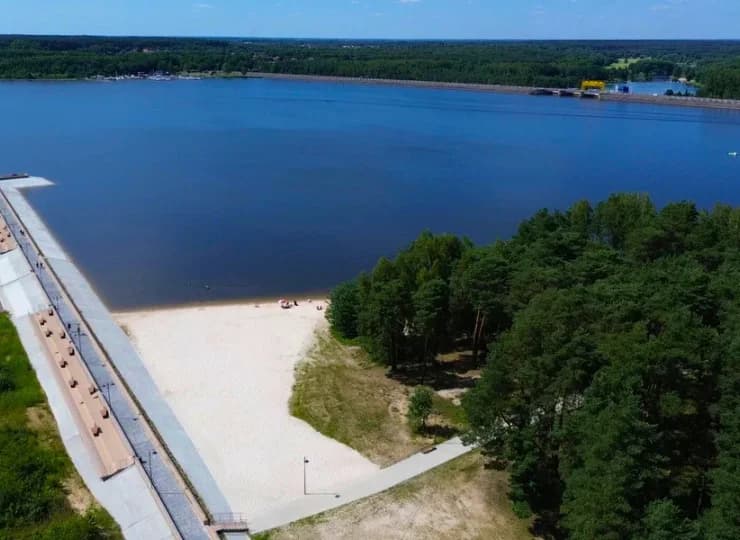 Centrum Molo jest otoczone lasem