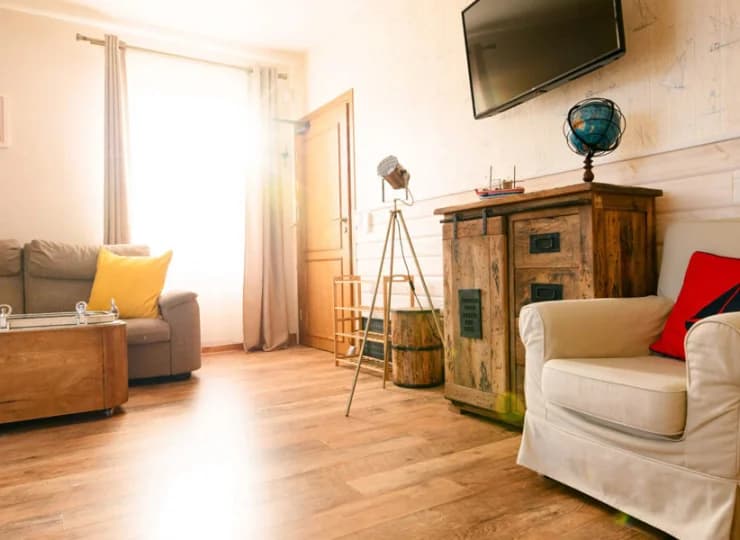 Położony na parterze Apartament Premium z jacuzzi ma 45 m2 powierzchni