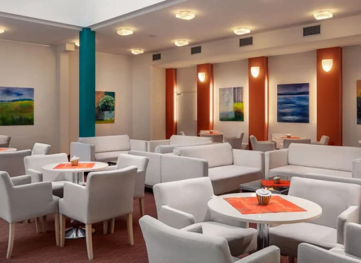Bar w hotelowym lobby