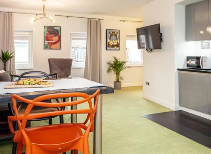 Jadalnia i aneks kuchenny w Apartamencie 4-os. comfort suite 1