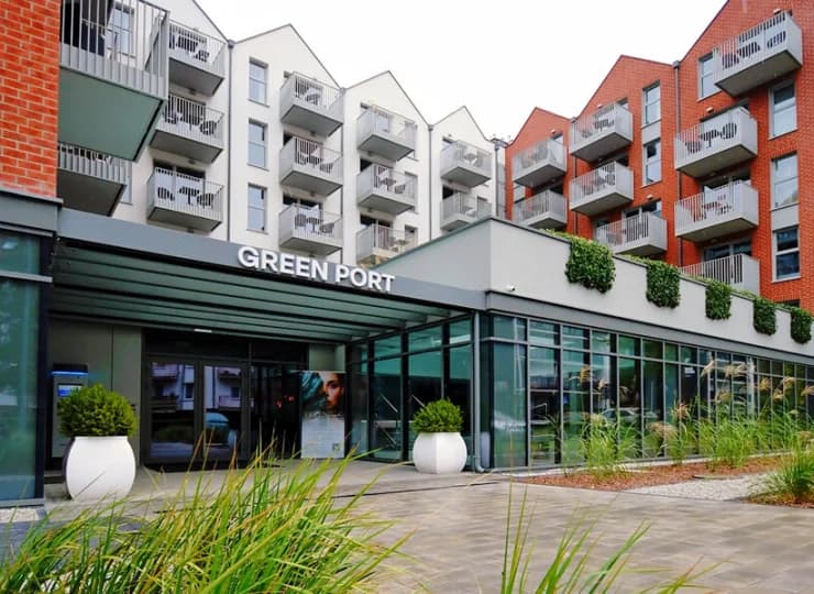 Apartamenty OnHoliday mieszczą się w nowym kompleksie apartamentowym