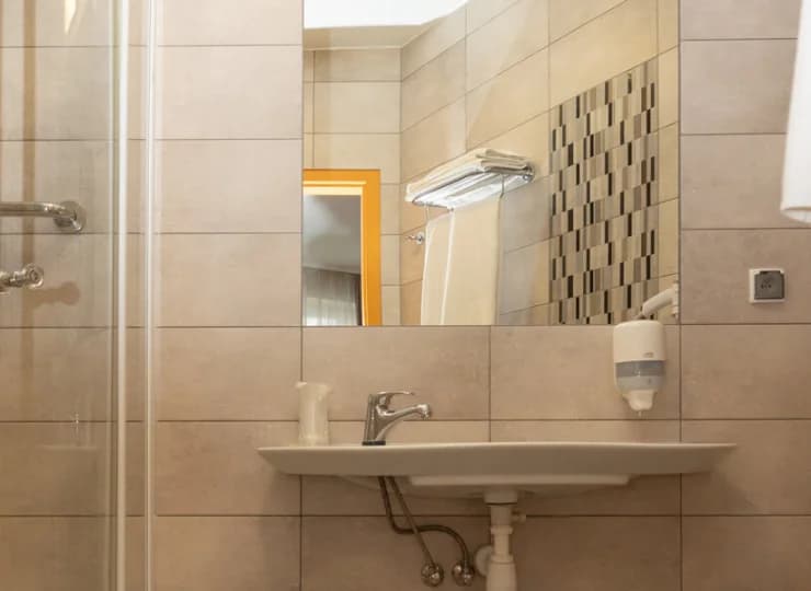 Łazienki w hotelu Akwawit*** są w pełni wyposażone