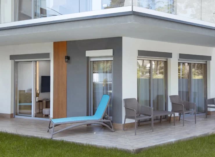 Apartamenty położone na parterze oferują wyjście na taras