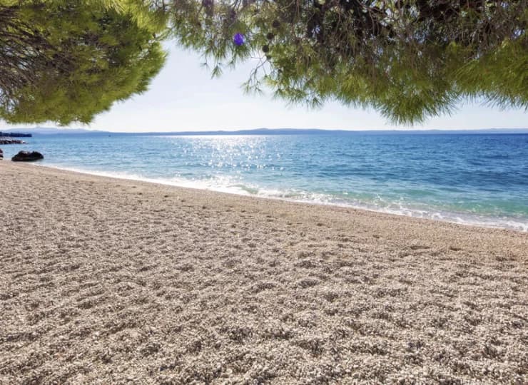 Hotel znajduje się tuż przy pięknej plaży na Riwierze Makarskiej