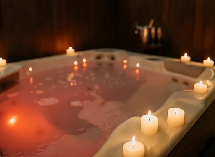 Jacuzzi można wynająć na wyłączność, by spędzić przyjemne chwile we dwoje