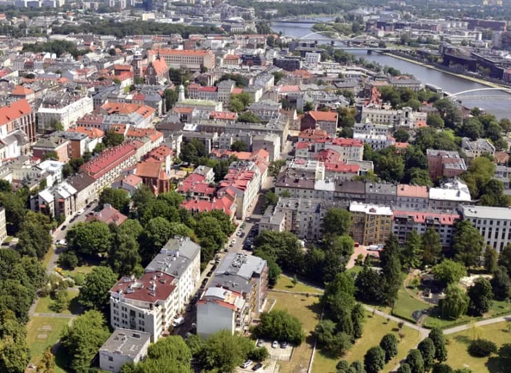 Kazimierz to modna dzielnica położona między korytem Wisły i Plantami