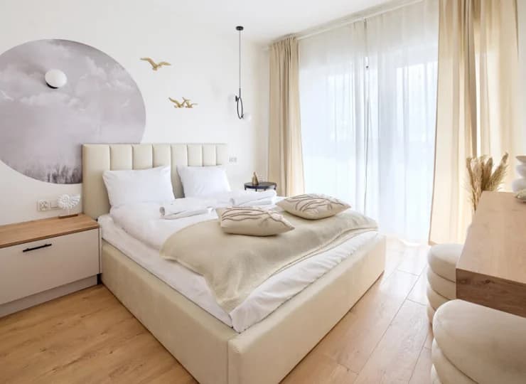 Każdy apartament ma odrębną sypialnię