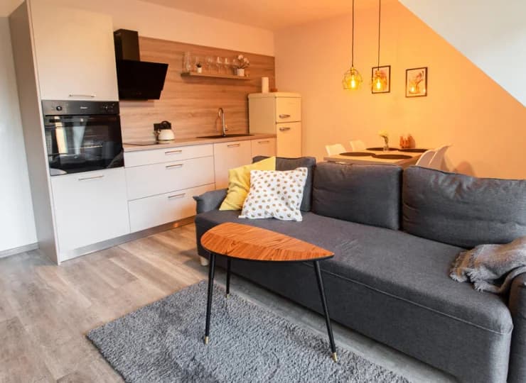 Apartament typu exclusive jest kameralny (44 m2), bardzo przytulny i wygodny
