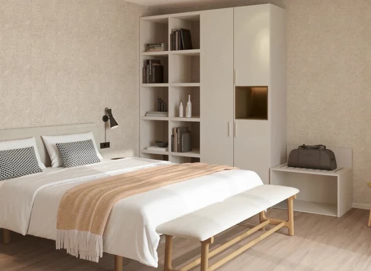 Jedna z 4 sypialni w Apartamencie vosco 6-os. na dachu